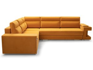 Miniaturka 4 - Narożnik z Funkcją Spania Codziennego żółty ZENO