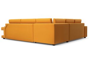 Miniaturka 5 - Narożnik z Funkcją Spania Codziennego żółty tył ZENO