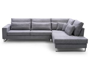 Miniaturka 1 - Narożnik z Zagłówkami Nóżkami Chrom CHARLES