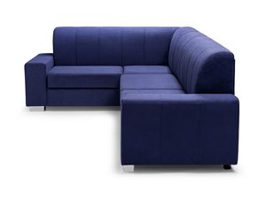 Miniaturka 1 - Narożnik do Salonu z Funkcją Spania fioletowy profil BLAZE + PUFA