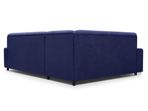 Miniaturka 4 - Narożnik do Salonu z Funkcją Spania fioletowy tył BLAZE + PUFA