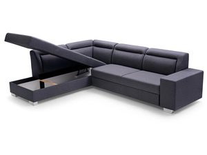 Miniaturka 2 - Narożnik na nóżkach białe tło pojemnik BRUNO