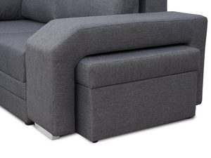 Miniaturka 14 - Narożnik z Pufą i Schowkiem zbliżenie pufa FELICIA