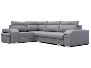 Miniaturka 15 - Narożnik z Pufą i Schowkiem białe tło FELICIA