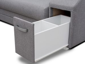 Miniaturka 17 - Narożnik z Pufą i Schowkiem schowek FELICIA