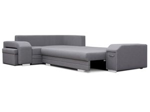 Miniaturka 18 - Narożnik z Pufą i Schowkiem rozłożony FELICIA