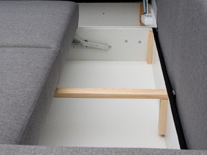 Miniaturka 20 - Narożnik do salonu szary pojemnik FELICIA