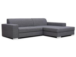 Miniaturka 11 - Narożnik szary z szerokim siedziskiem – funkcjonalny mebel do salonu