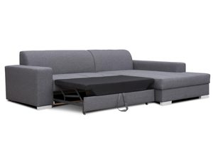 Miniaturka 1 - Narożnik z szerokim siedziskiem grafit rozłożony JACOB