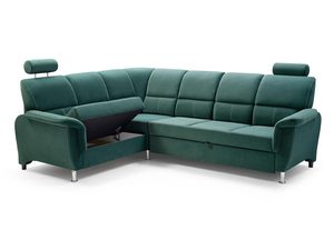 Miniaturka 1 - Zielony Narożnik z Funkcją Spania pojemnik białe tło ALEXIS