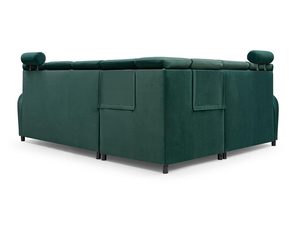 Miniaturka 4 - Zielony Narożnik z Funkcją Spania tył ALEXIS