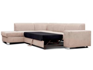 Miniaturka 6 - Duży rozkładany narożnik z pojemnikiem popiel rozłożony PETER