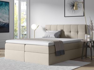 Miniaturka 2 - Łóżko kontynentalne beżowe aranżacja ONYX