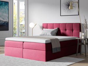 Miniaturka 1 - Łóżko kontynentalne czerwone aranżacja ONYX