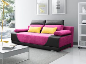 Miniaturka 3 - Młodzieżowa Sofa do Pokoju róż-brąz aranżacja CELESTE