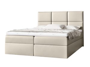 Miniaturka 1 - Łóżko Nowoczesne do Sypialni kremowe na białym tle VAMOS