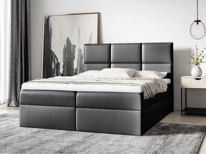 Miniaturka 12 - Łóżko Nowoczesne do Sypialni czarne aranżacja VAMOS