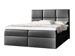 Miniaturka 11 - Łóżko Nowoczesne do Sypialni czarne na białym tle VAMOS
