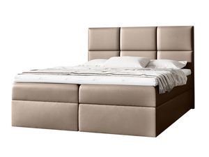 Miniaturka 3 - Łóżko Nowoczesne do Sypialni beżowe na białym tle VAMOS