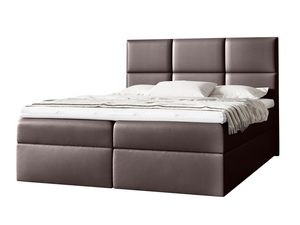 Miniaturka 5 - Łóżko Nowoczesne do Sypialni brązowe na białym tle VAMOS