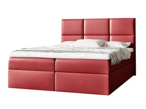 Miniaturka 7 - Łóżko Nowoczesne do Sypialni czerwone na białym tle VAMOS