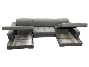 Miniaturka 4 - Duży Wygodny Narożnik U pojemniki JACOB U