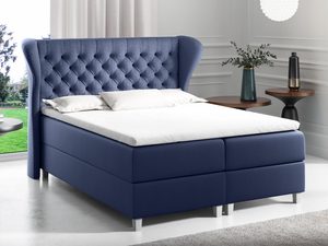 Miniaturka 5 - Łóżko Z Zagłówkiem Pikowanym Joker aranżacja granat