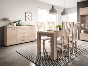 Miniaturka 1 - Stół Rozkładany do Jadalni dąb sonoma aranżacja DOMINGO