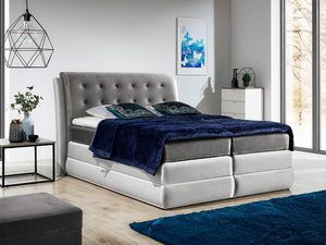 Miniaturka 1 - Łóżko Sypialniane Tapicerowane Arte aranżacja szare