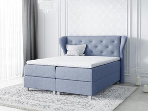 Miniaturka 8 - Łóżko kontynentalne błękit aranżacja VENICE