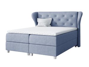 Miniaturka 3 - Łóżko kontynentalne błękit białe tło VENICE