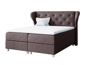 Miniaturka 4 - Łóżko kontynentalne brązowe białe tło VENICE