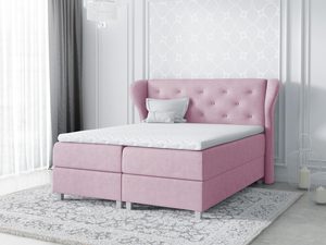 Miniaturka 6 - Łóżko kontynentalne różowe aranżacja VENICE