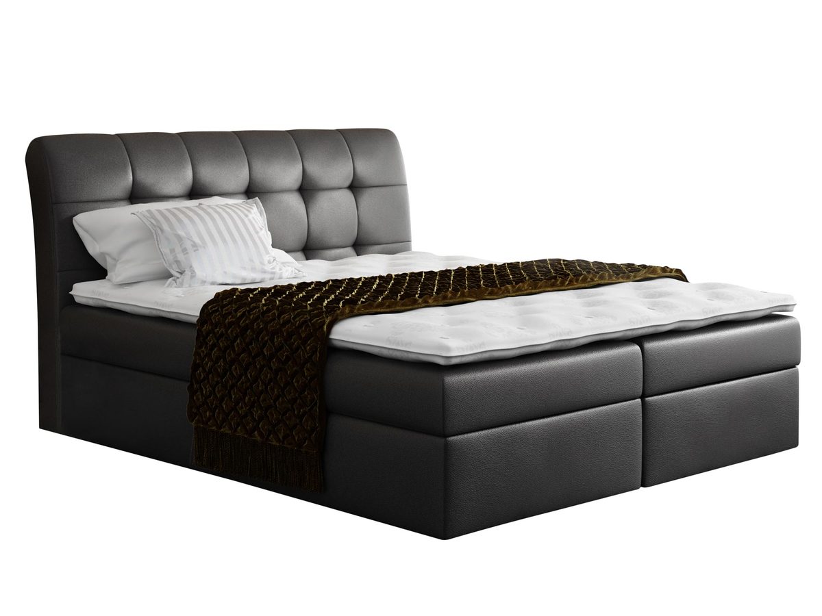 Łóżko Skórzane Lub w Tkaninie GABRIELE