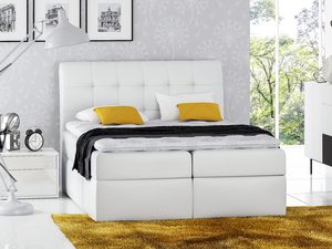 Miniaturka 3 - Łóżko kontynentalne białe aranżacja GABRIELE