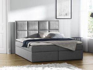 Miniaturka 5 - Wysokie Łóżko Do Sypialni Galaxy szare aranżacja