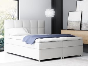 Miniaturka 3 - Łóżko Kontynentalne Z Wysokim Oparciem Napoli białe aranżacja