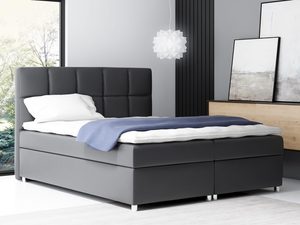 Miniaturka 4 - Łóżko Kontynentalne Z Wysokim Oparciem Napoli grafit aranżacja