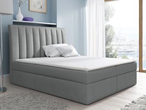 Miniaturka 8 - Łóżko Szare Tapicerowane Nero szare aranżacja