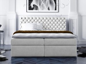 Miniaturka 10 - Ekskluzywne Łóżko do Sypialni białe aranżacja VANESSA