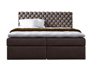 Miniaturka 4 - Ekskluzywne Łóżko do Sypialni brązowe białe tło VANESSA