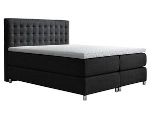 Miniaturka 1 - Łóżko z pikowanym zagłówkiem czarne białe tło SONIC