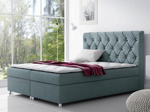 Miniaturka 6 - Łóżko kontynentalne pikowane zagłowie aranżacja MERINO