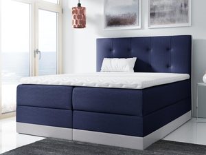 Miniaturka 2 - Łóżko Tapicerowane do Sypialni granatowy aranżacja MOSTAR
