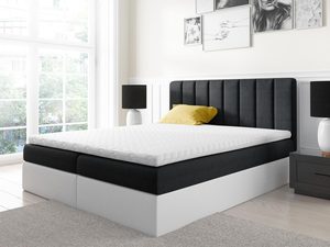 Miniaturka 5 - Łóżko kontynentalne czarno-białe aranżacja CHESTER