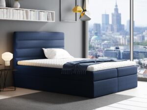 Miniaturka 5 - Wygodne Łóżko do Spania granatowe SCARLETT