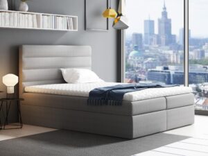 Miniaturka 6 - Wygodne Łóżko do Spania szare SCARLETT