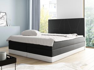 Miniaturka 4 - Łóżko kontynentalne czarno-biały aranżacja FLORENCIA