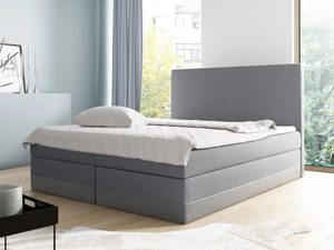 Miniaturka 1 - Łóżko kontynentalne szare aranżacja FLORENCIA