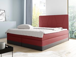 Miniaturka 2 - Łóżko kontynentalne czerwono-czarny aranżacja FLORENCIA